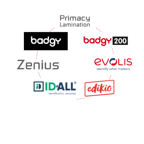 Black and White Circle Global Tech Logo 2
